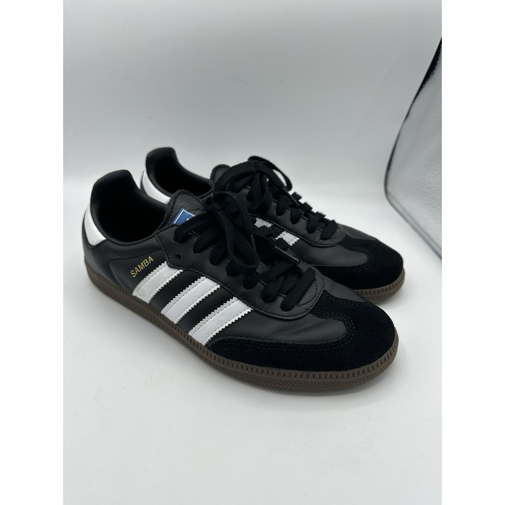 adidas Samba OG B75807 Black White Gum Men 7.5 Women 8.5 Sneakers